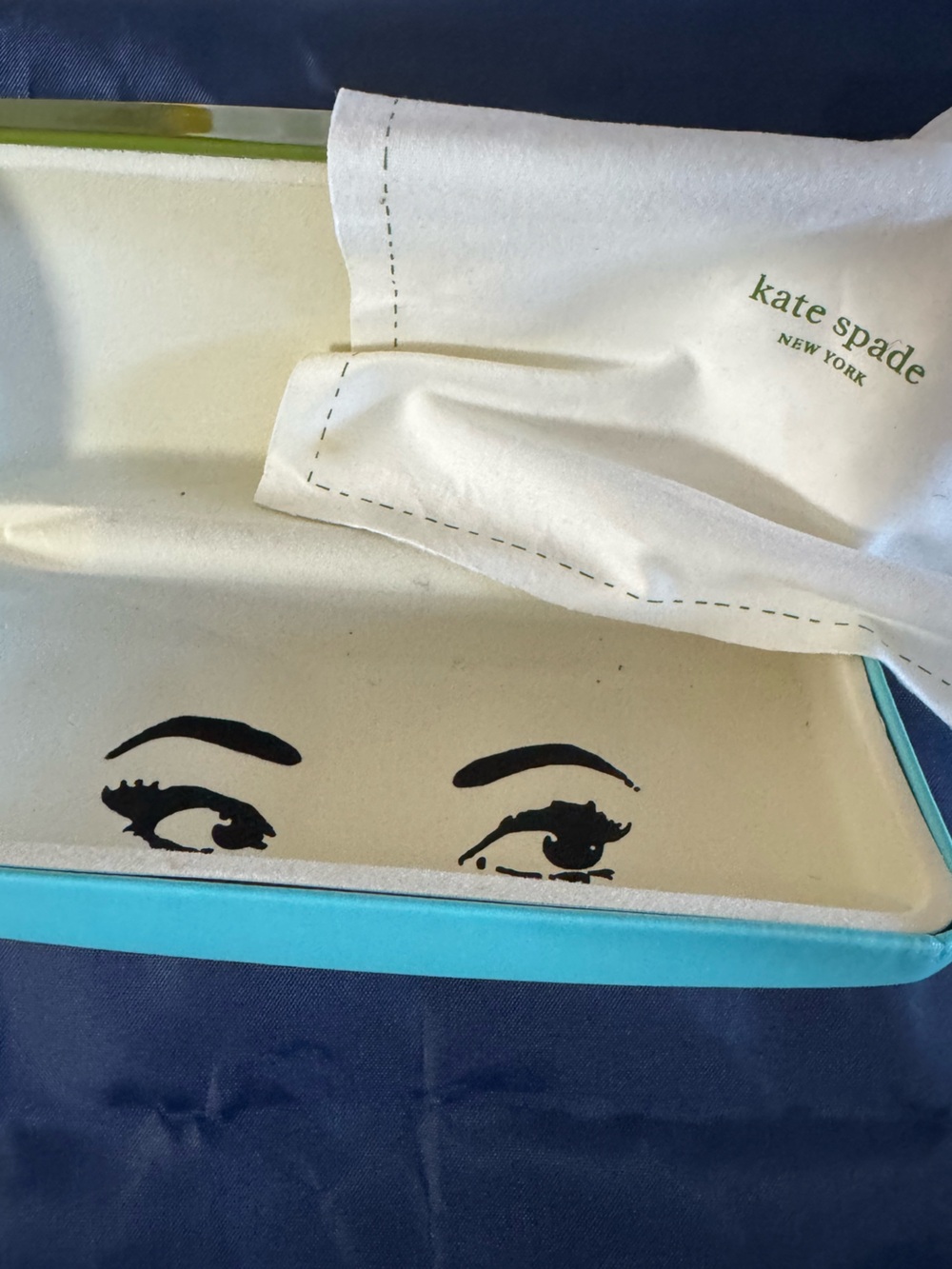 KATE SPADE New York “Eye❤️You” Iconic colors Sunglasses Case w/cloth — See Notes